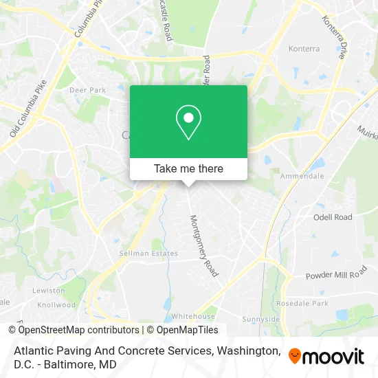 Atlantic Paving And Concrete Services map