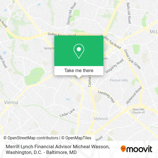 Merrill Lynch Financial Advisor Micheal Wasson map