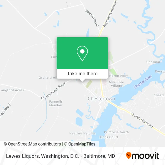 Lewes Liquors map
