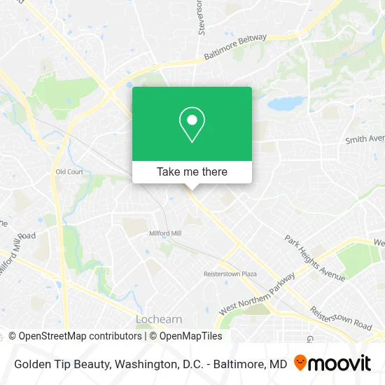 Golden Tip Beauty map