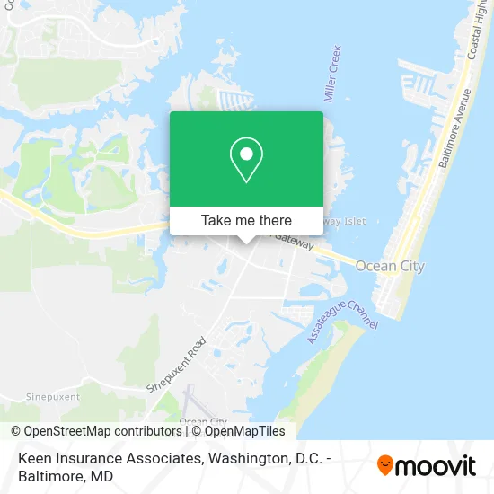 Keen Insurance Associates map