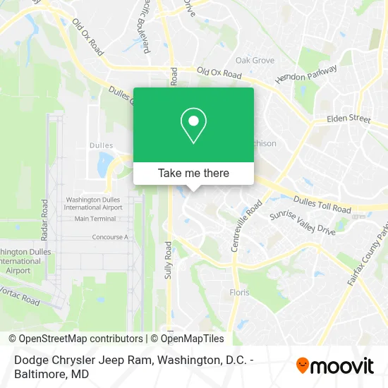 Dodge Chrysler Jeep Ram map