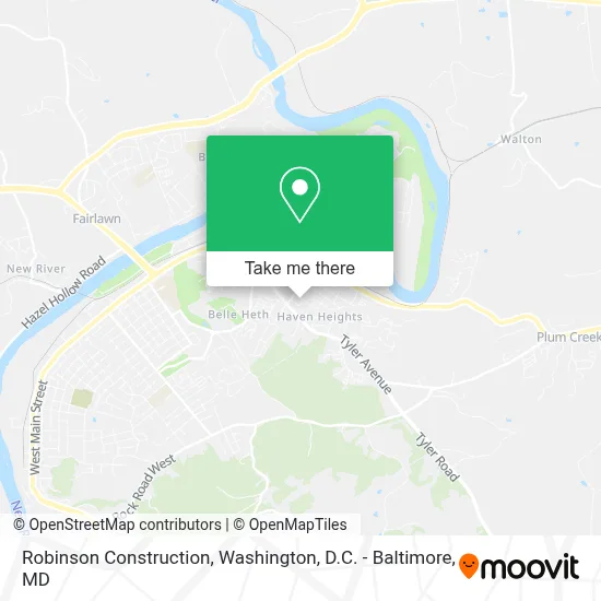 Robinson Construction map