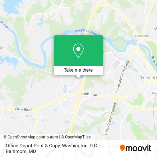 Office Depot Print & Copy map