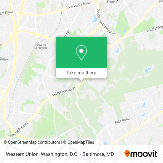 Western Union map