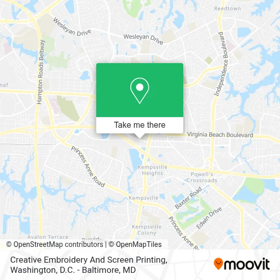 Creative Embroidery And Screen Printing map