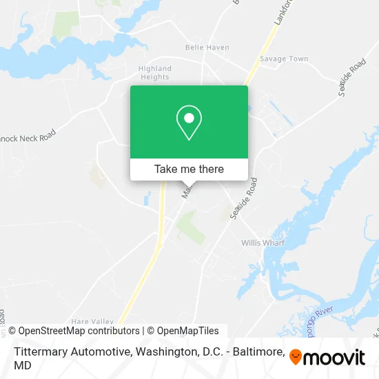 Tittermary Automotive map