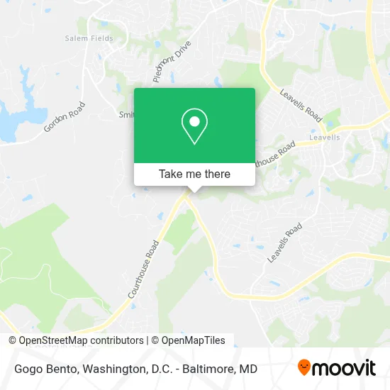 Gogo Bento map