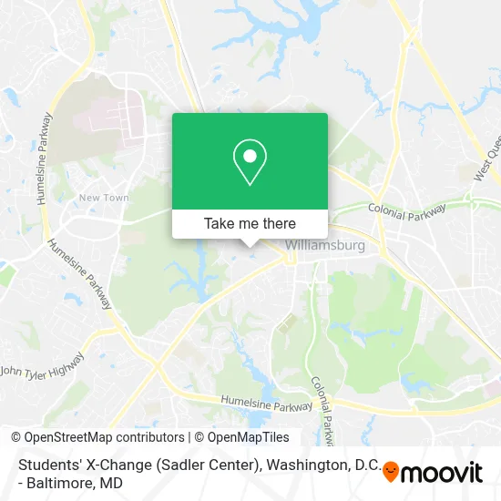 Students' X-Change (Sadler Center) map