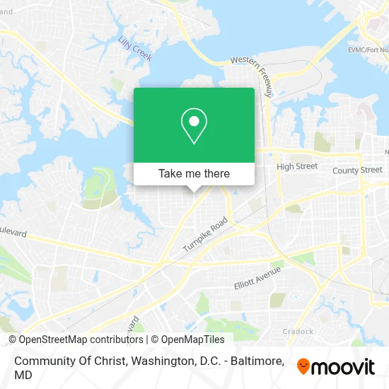 Community Of Christ map