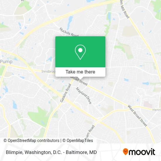Blimpie map