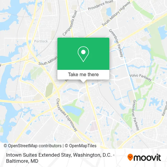 Intown Suites Extended Stay map
