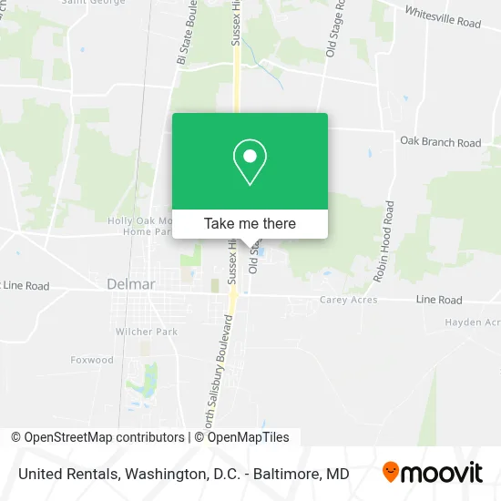 United Rentals map