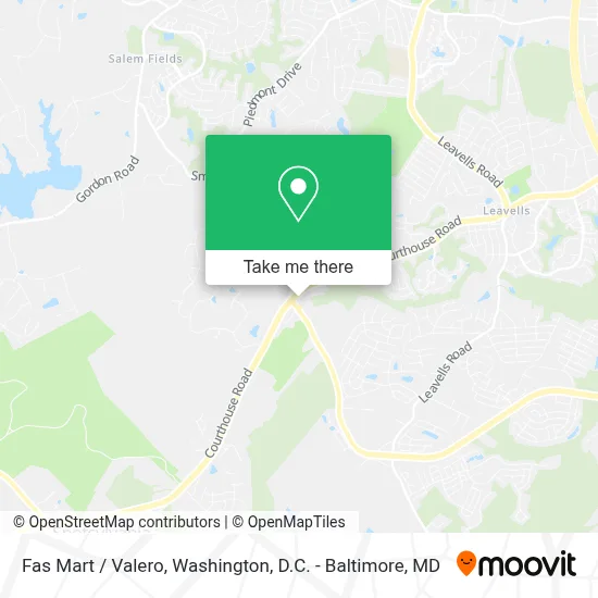 Fas Mart / Valero map