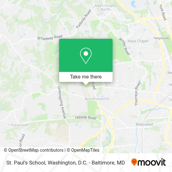 St. Paul's School map
