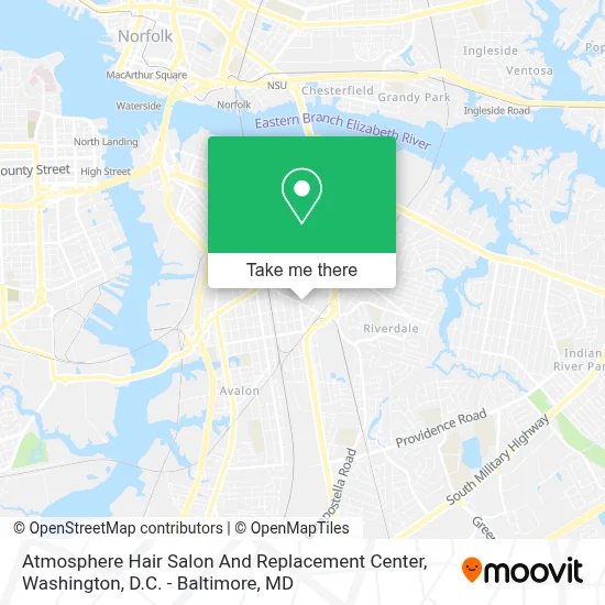 Atmosphere Hair Salon And Replacement Center map
