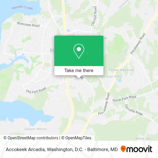 Accokeek Arcadia map