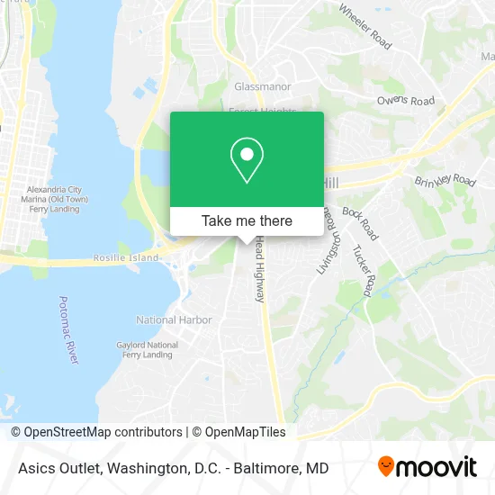 Asics Outlet map