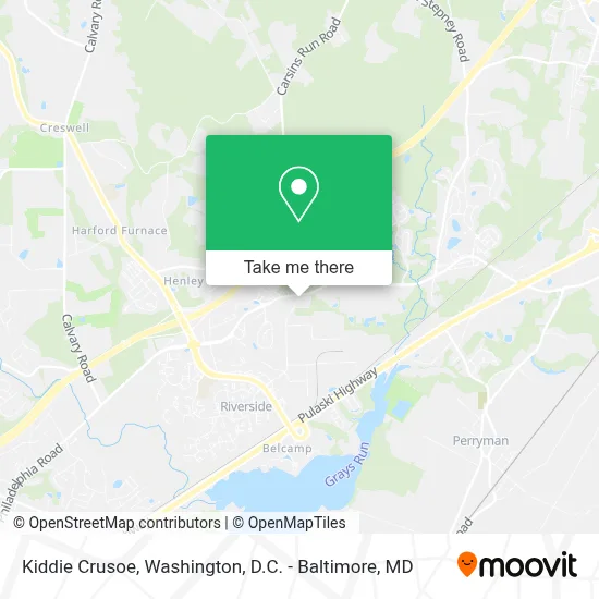 Kiddie Crusoe map