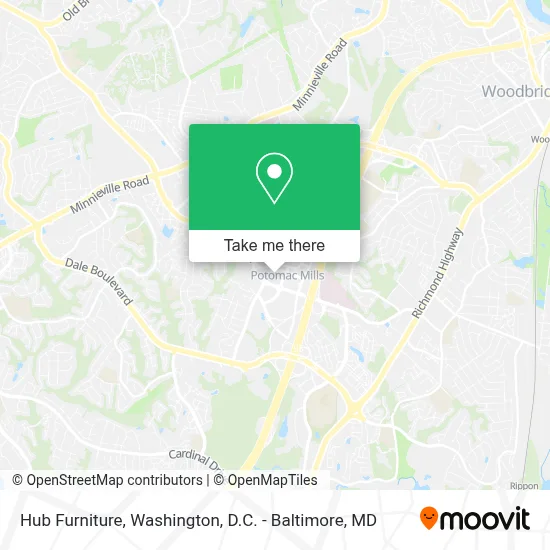 Hub Furniture map