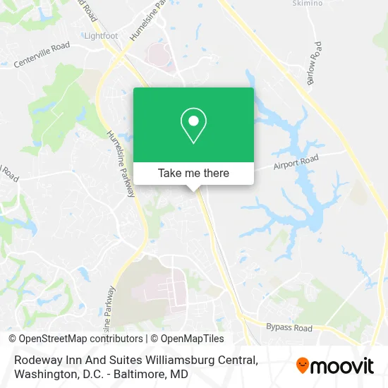 Rodeway Inn And Suites Williamsburg Central map