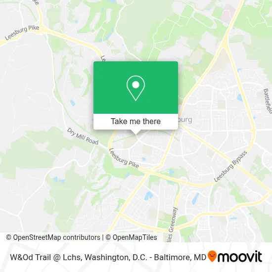 W&Od Trail @ Lchs map