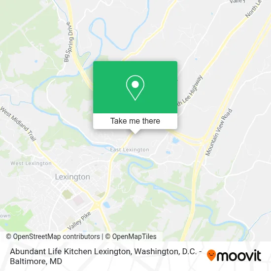 Abundant Life Kitchen Lexington map