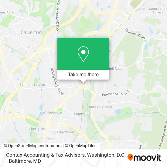 Contax Accounting & Tax Advisors map