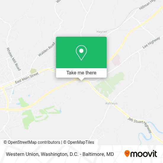 Western Union map