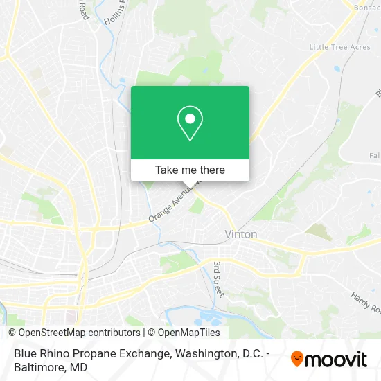 Blue Rhino Propane Exchange map