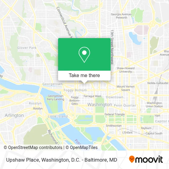 Upshaw Place map