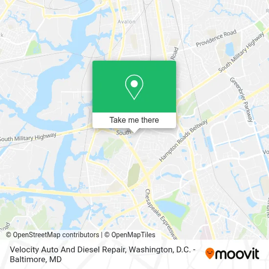 Velocity Auto And Diesel Repair map