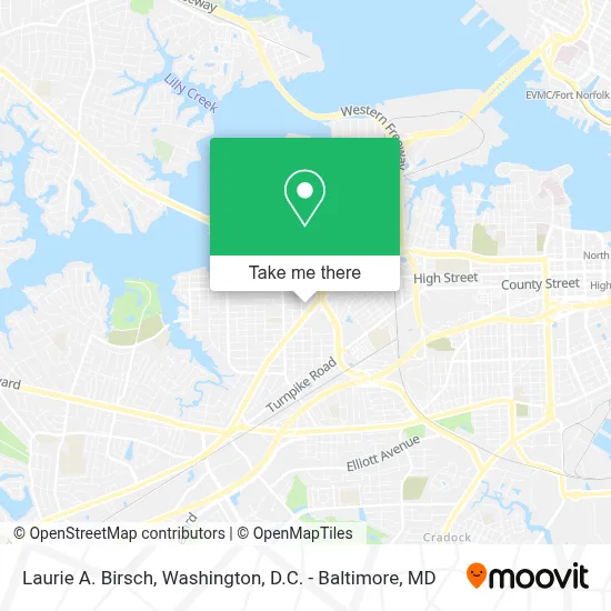 Laurie A. Birsch map