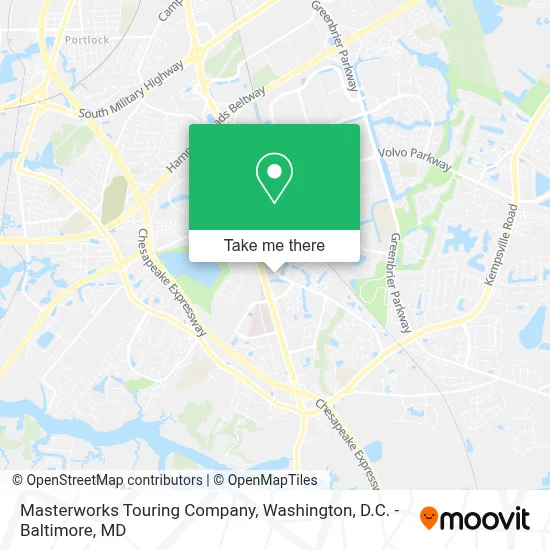 Masterworks Touring Company map