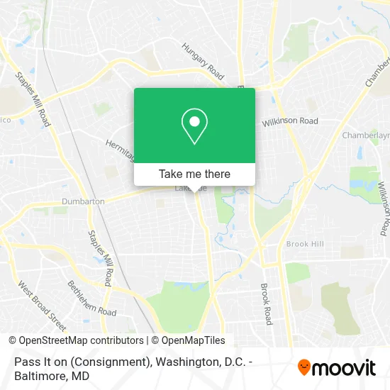 Pass It on (Consignment) map