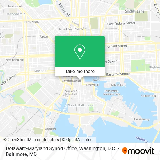 Delaware-Maryland Synod Office map