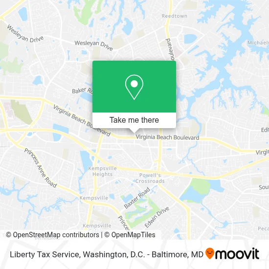 Liberty Tax Service map