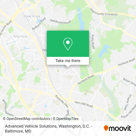 Advanced Vehicle Solutions map