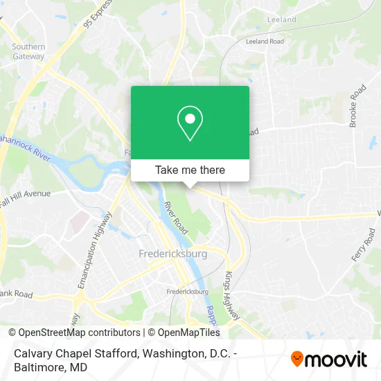 Calvary Chapel Stafford map