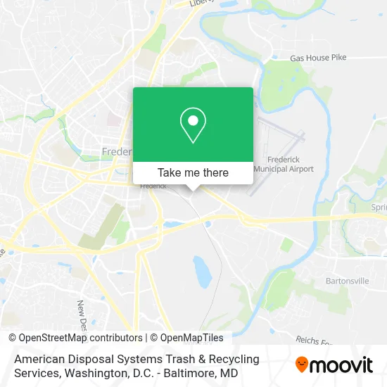 American Disposal Systems Trash & Recycling Services map
