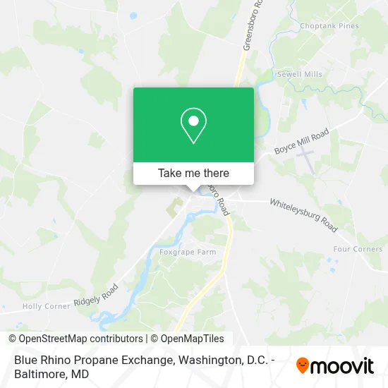 Blue Rhino Propane Exchange map