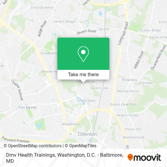 Dmv Health Trainings map