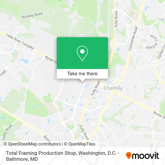 Total Framing Production Shop map