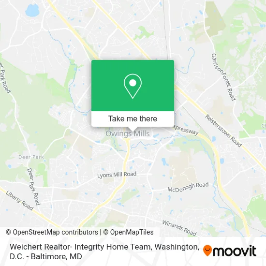 Weichert Realtor- Integrity Home Team map