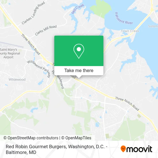 Red Robin Gourmet Burgers map