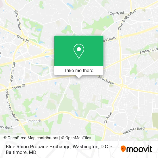 Blue Rhino Propane Exchange map
