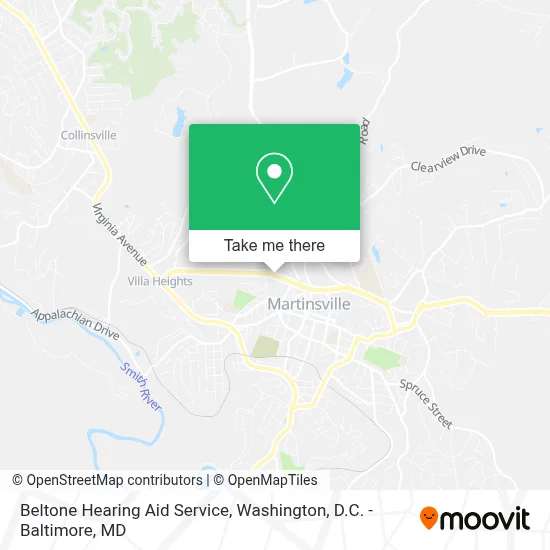 Beltone Hearing Aid Service map