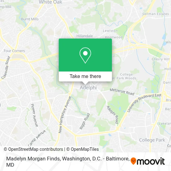 Madelyn Morgan Finds map