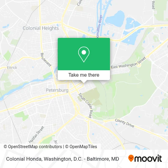 Colonial Honda map