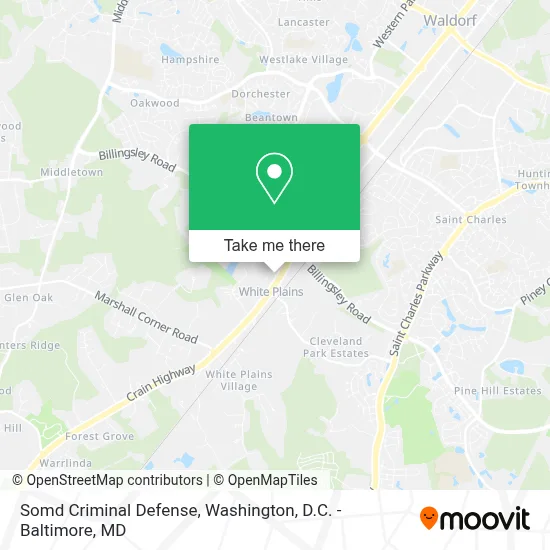 Somd Criminal Defense map